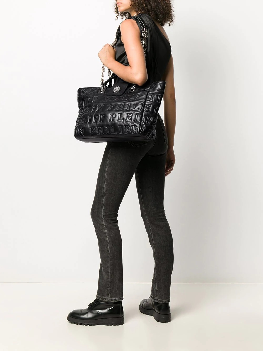 logo embossed tote bag - 2