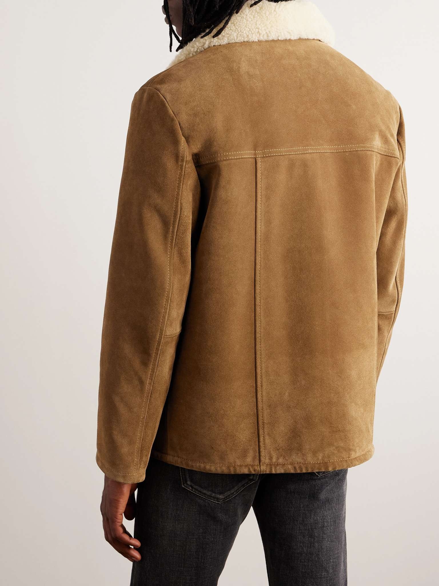 CELINE Shearling-Lined Suede Jacket | mrporter | REVERSIBLE