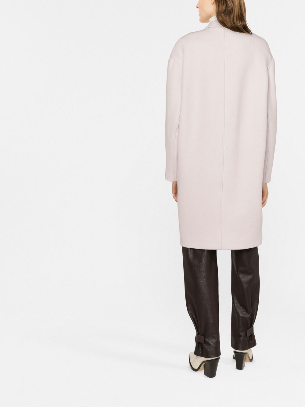 double-breasted midi coat - 3