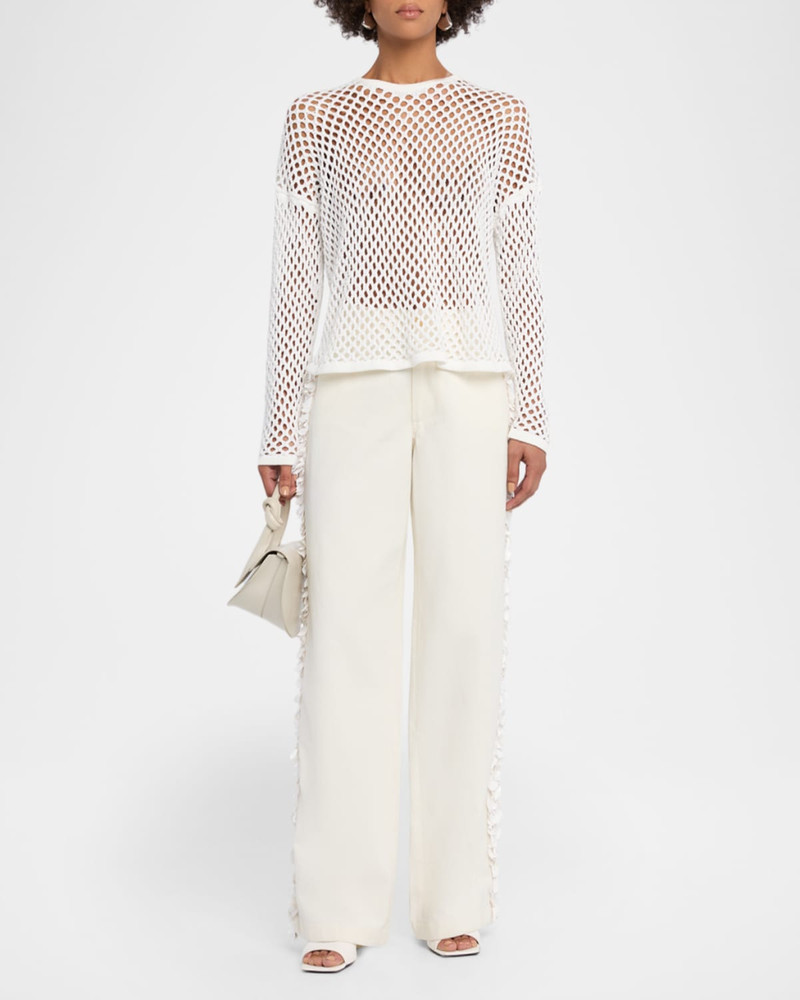 diotima Leeward Crystal Crochet Knit Top outlook