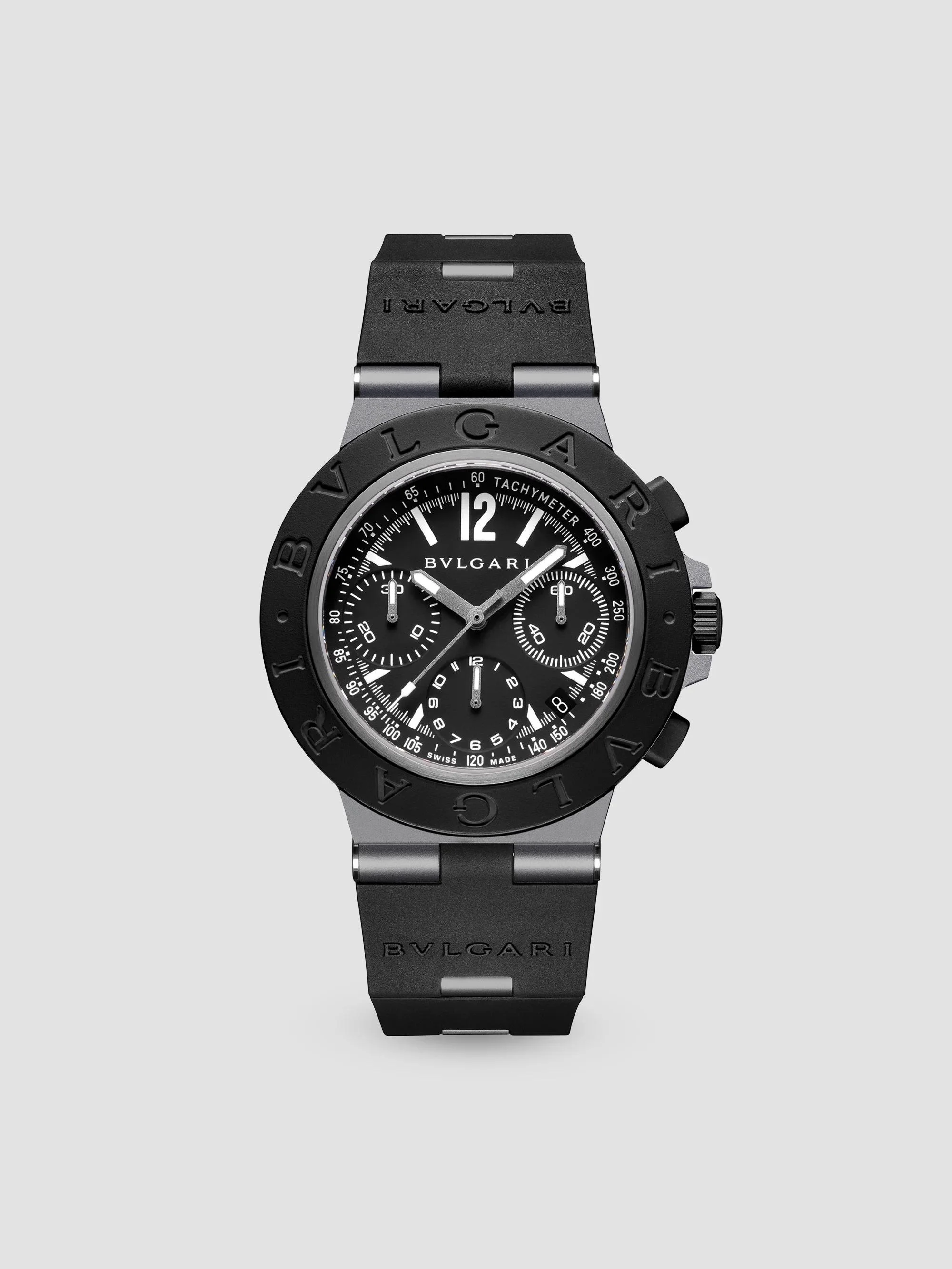 Women's Lucea Aluminum, Titanuim & Rubber Chronograph Watch/41MM - Black - 1
