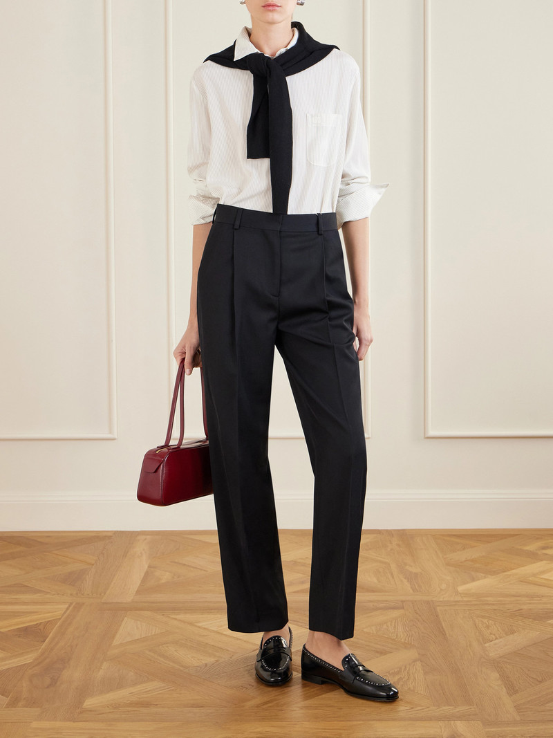 BLAZÉ MILANO Kris Anabas Pinstriped Silk Shirt outlook