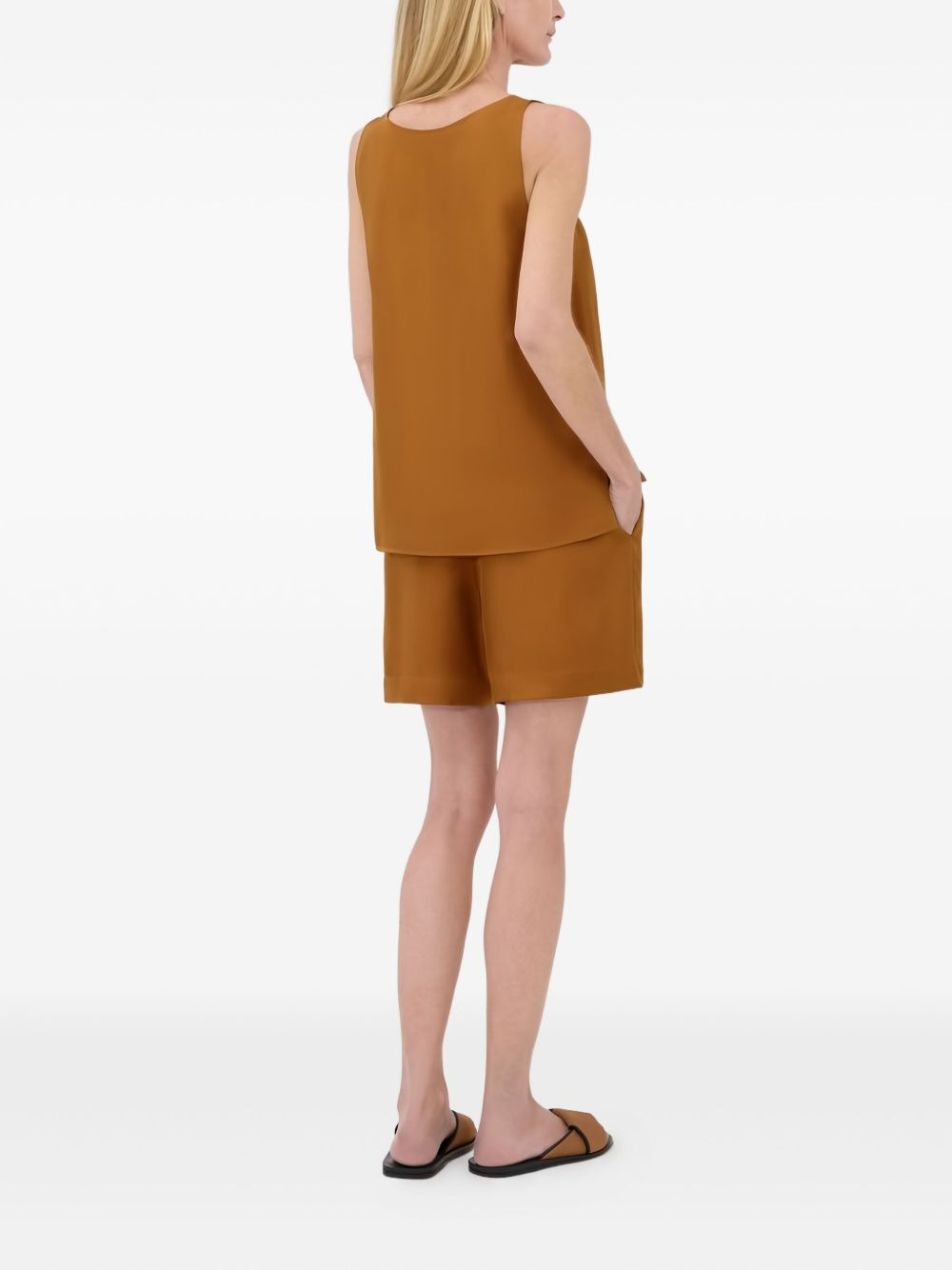scoop-neck sleeveless top - 3