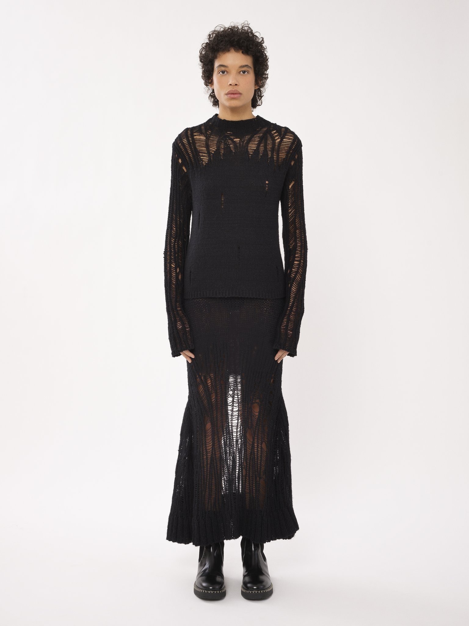 FLARED LONG SKIRT - 3