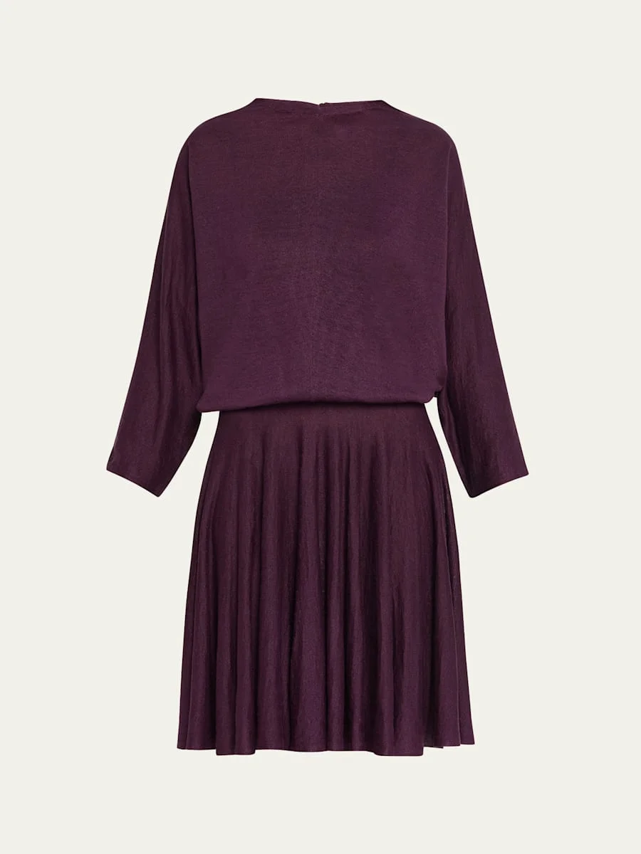 Fine Gauge Linen Skater Dress - 1