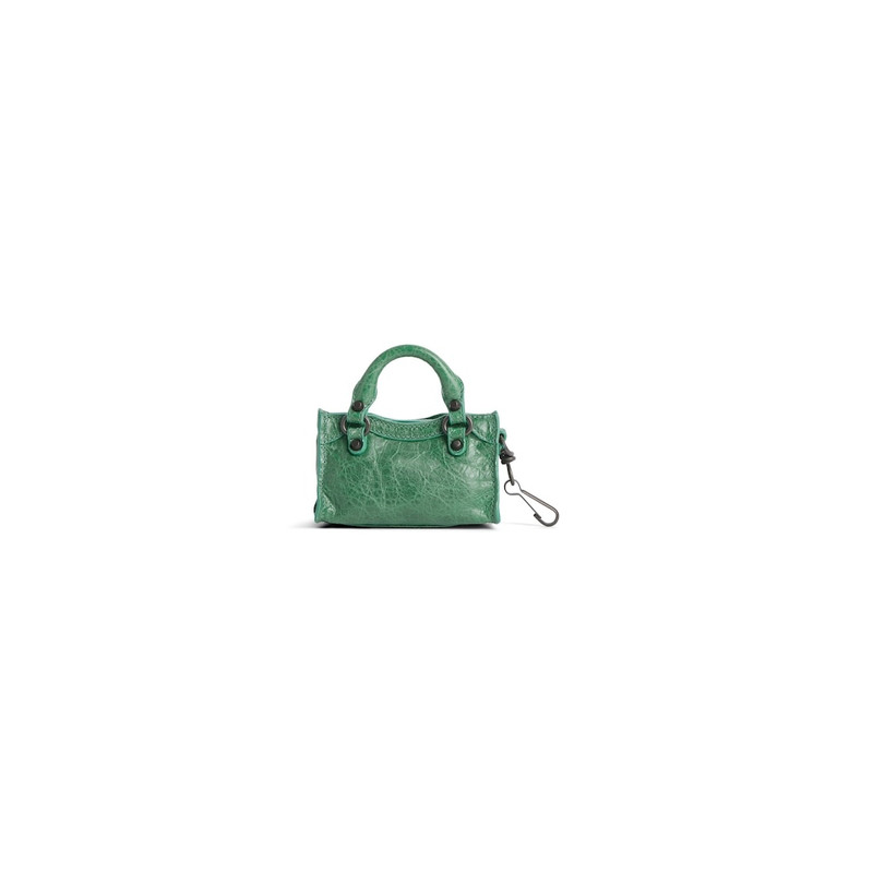 Women's Le City Micro Bag Charm in Emerald 3