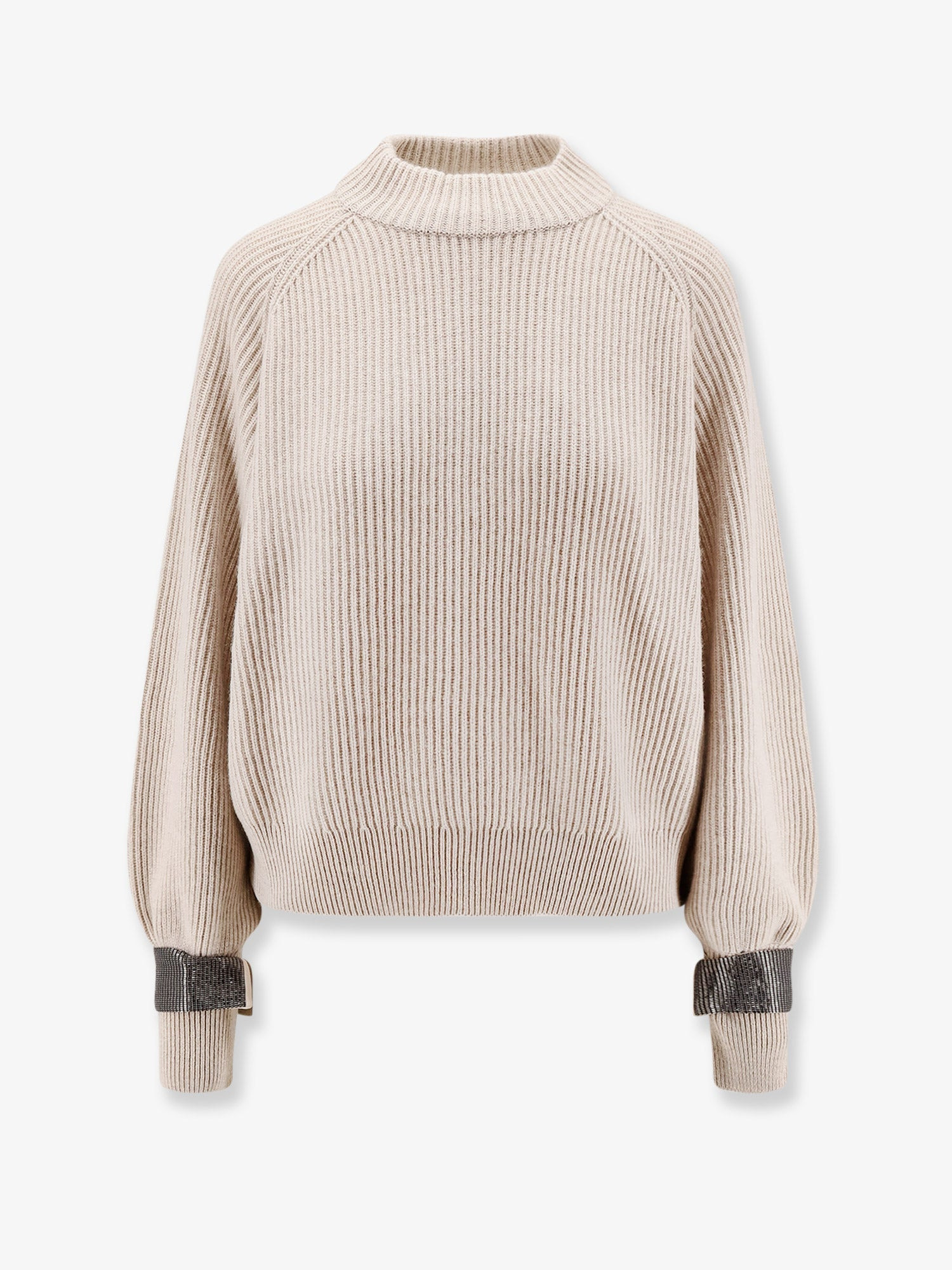 Brunello Cucinelli Cashmere Sweater With Removable Cuffs - 1