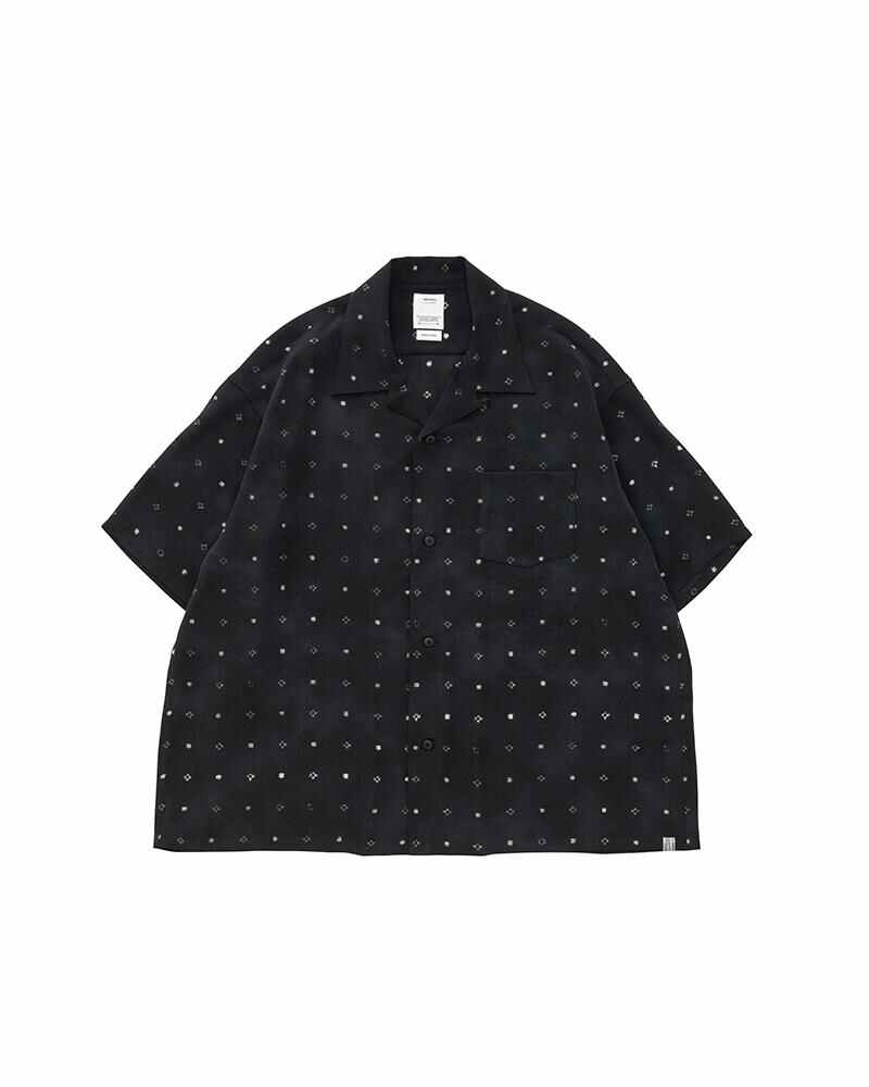 CROSBY SHIRT S/S (CHIRIMEN) BLACK - 1