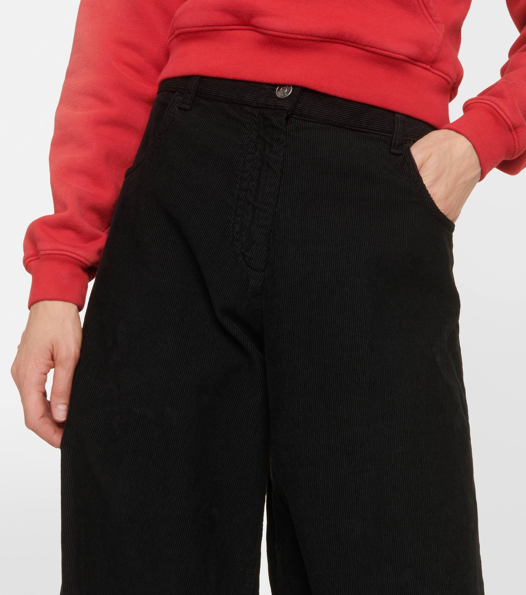 Chan cotton corduroy wide-leg pants - 4