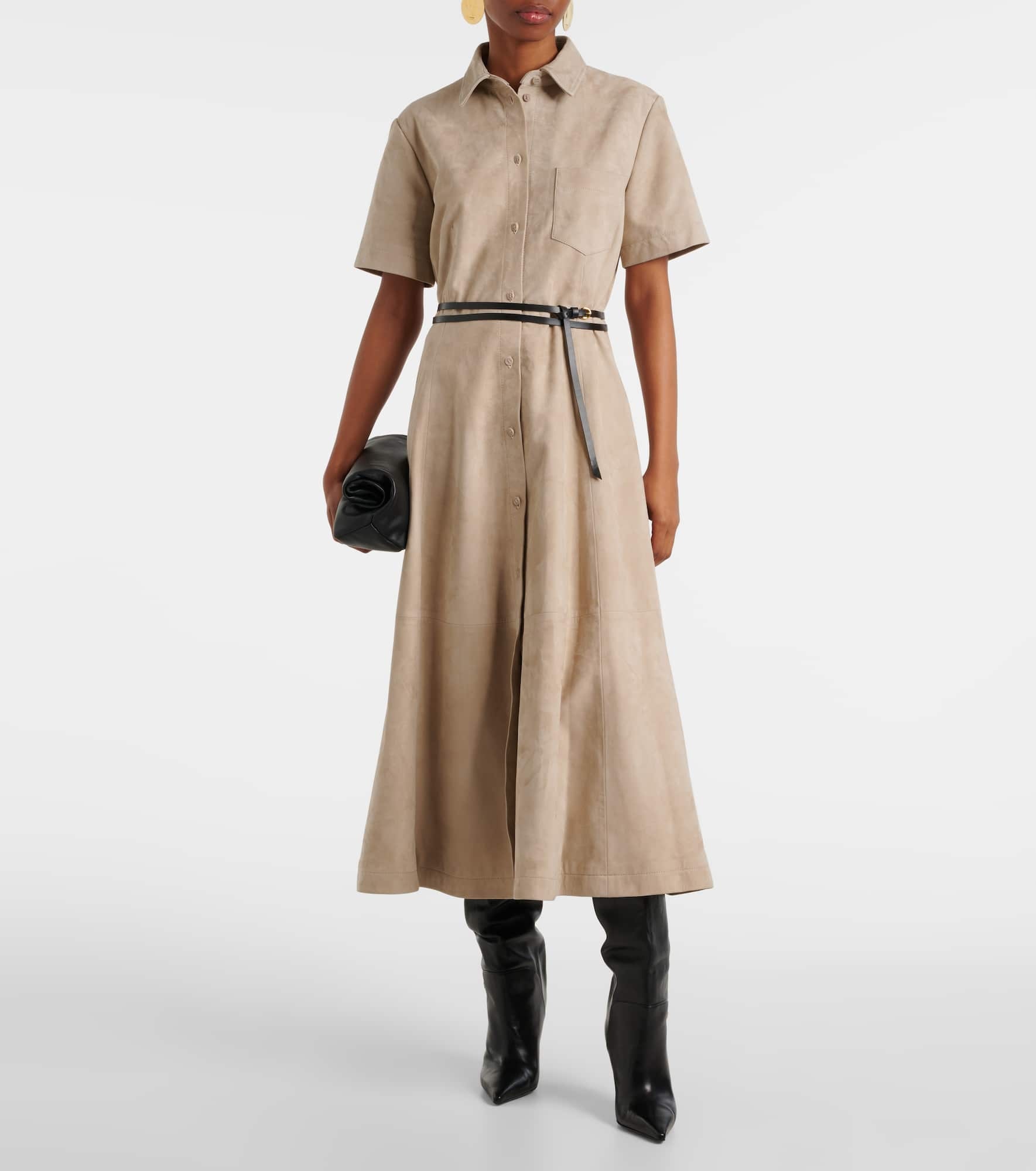 Kiera suede midi dress - 2