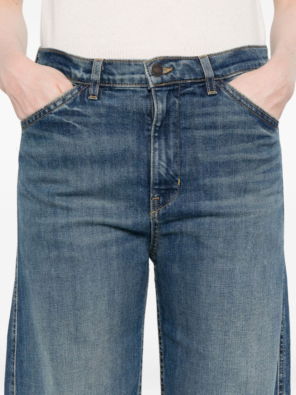 cotton-blend jeans - 5