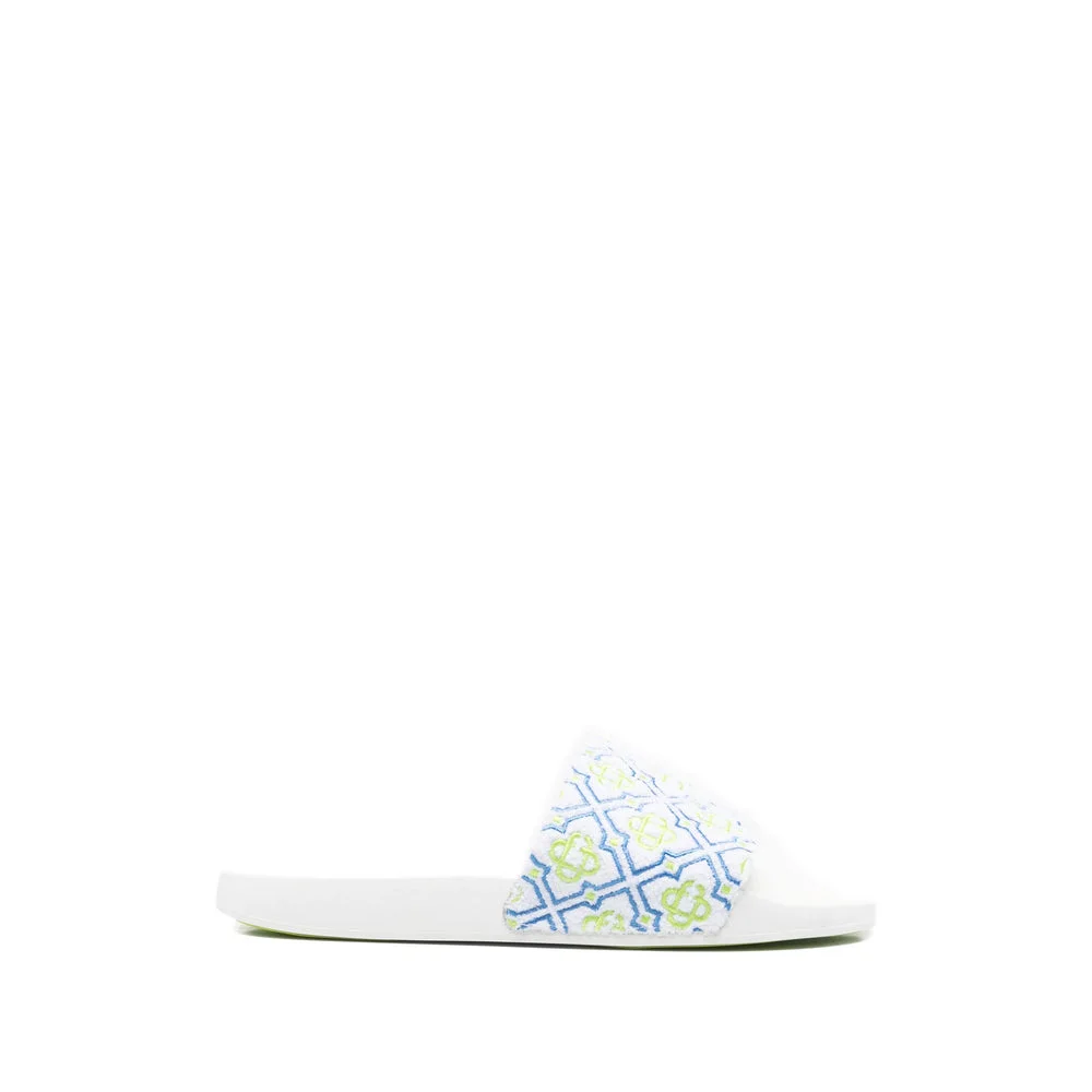 Casablanca White Flip-Flops & Slides Men - 1