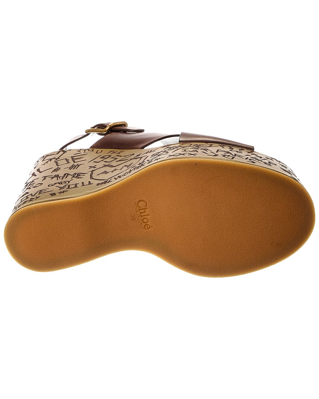 Chloé Maxime Leather Wedge Sandal - 4