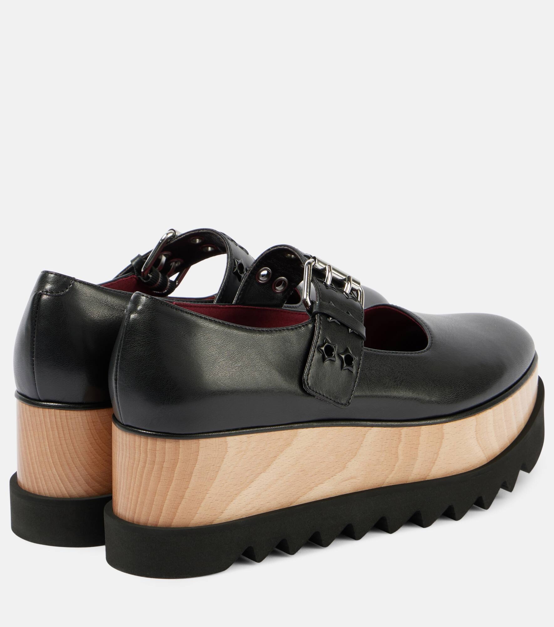 Elyse Eco Alter Mat leather platform sneakers - 3