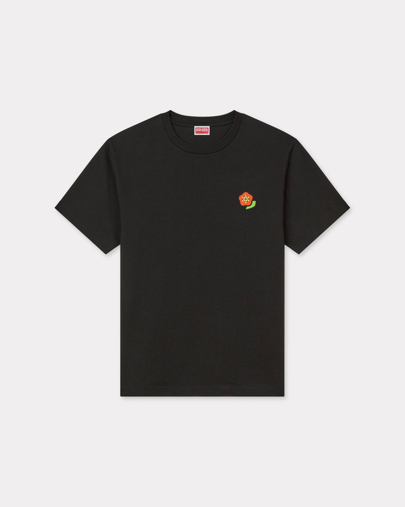'KENZO Pop' embroidered T-shirt with badge effect in cotton 1