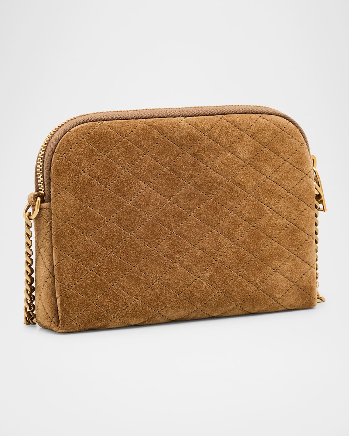 Gaby Mini YSL Crossbody Bag in Quilted Suede - 3