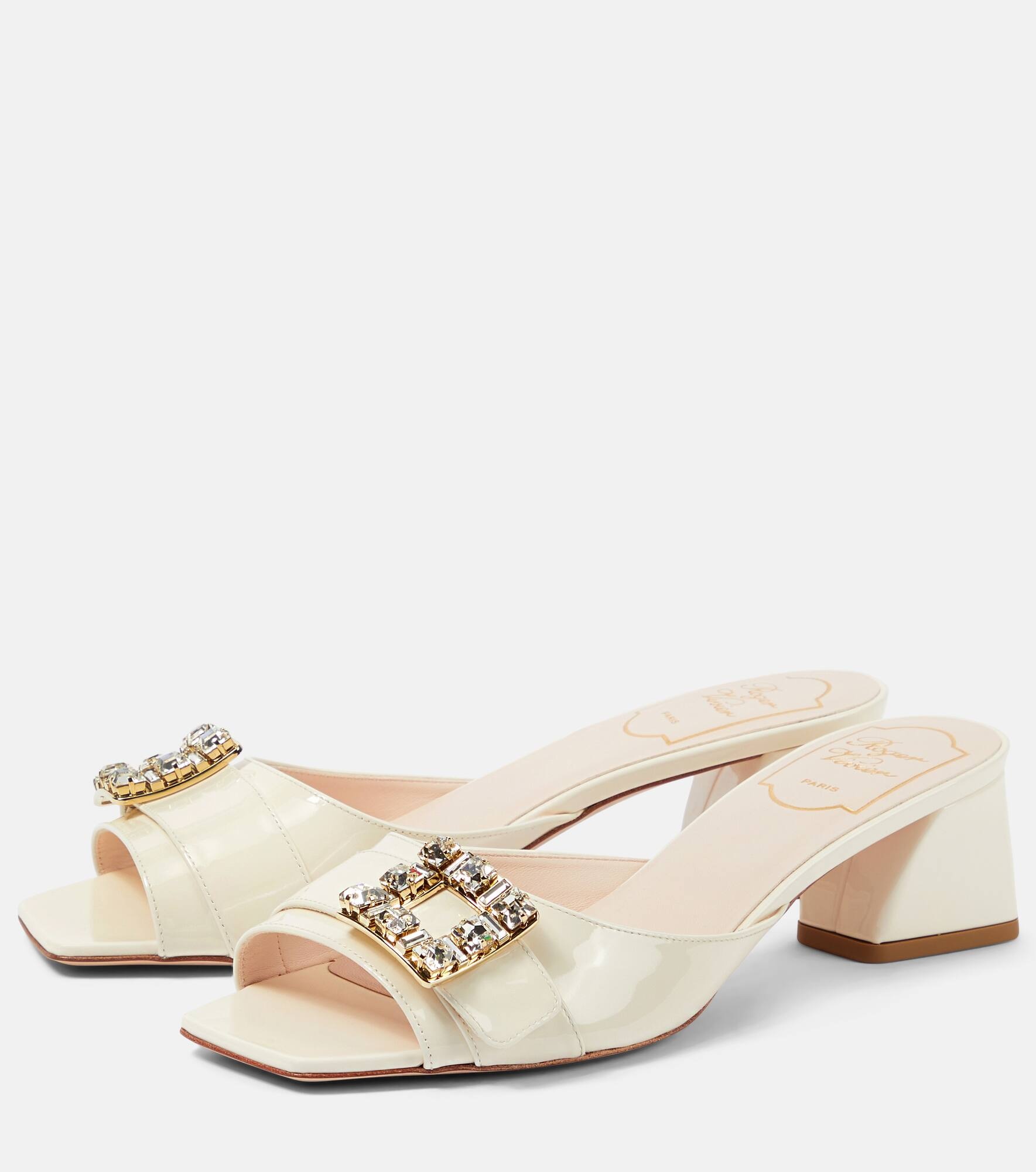 BikiViv embellished patent leather mules - 5