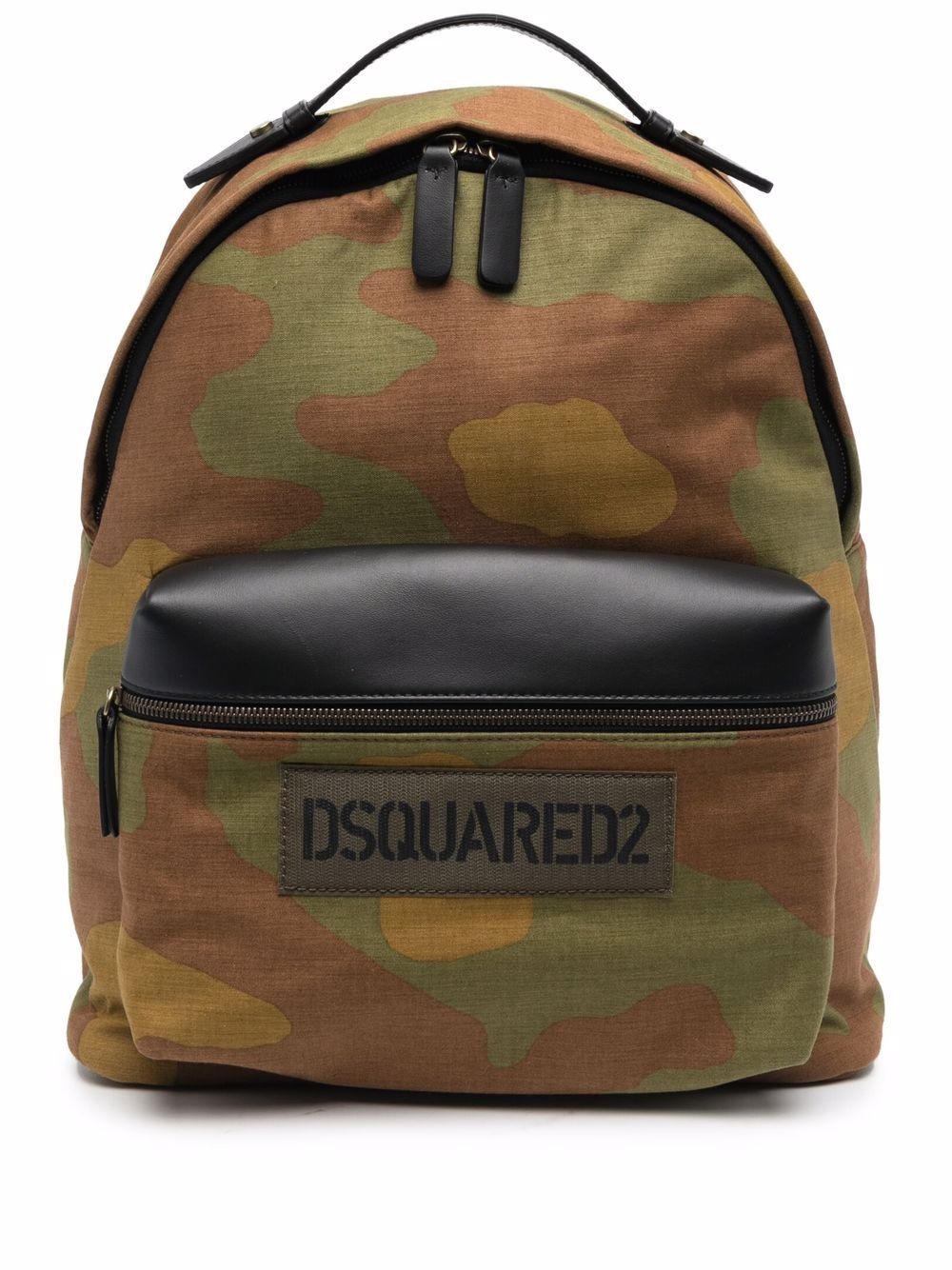 camouflage logo print backpack - 1