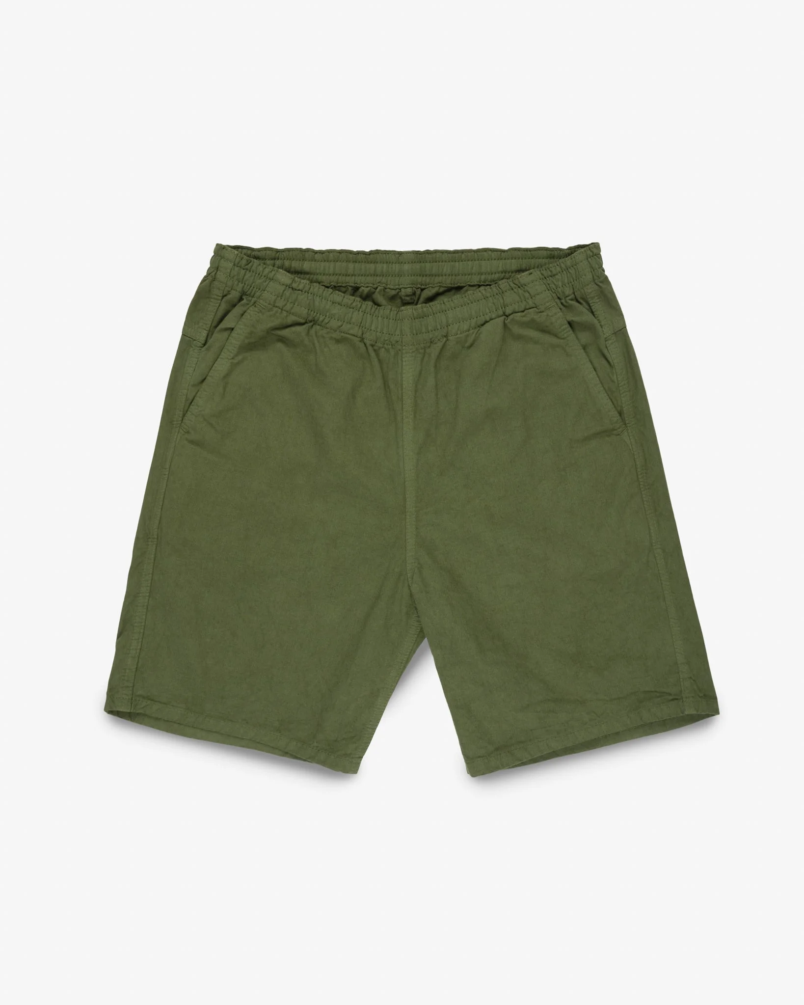 IH-729-OLV COTTON EASY SHORTS - OLIVE - 1