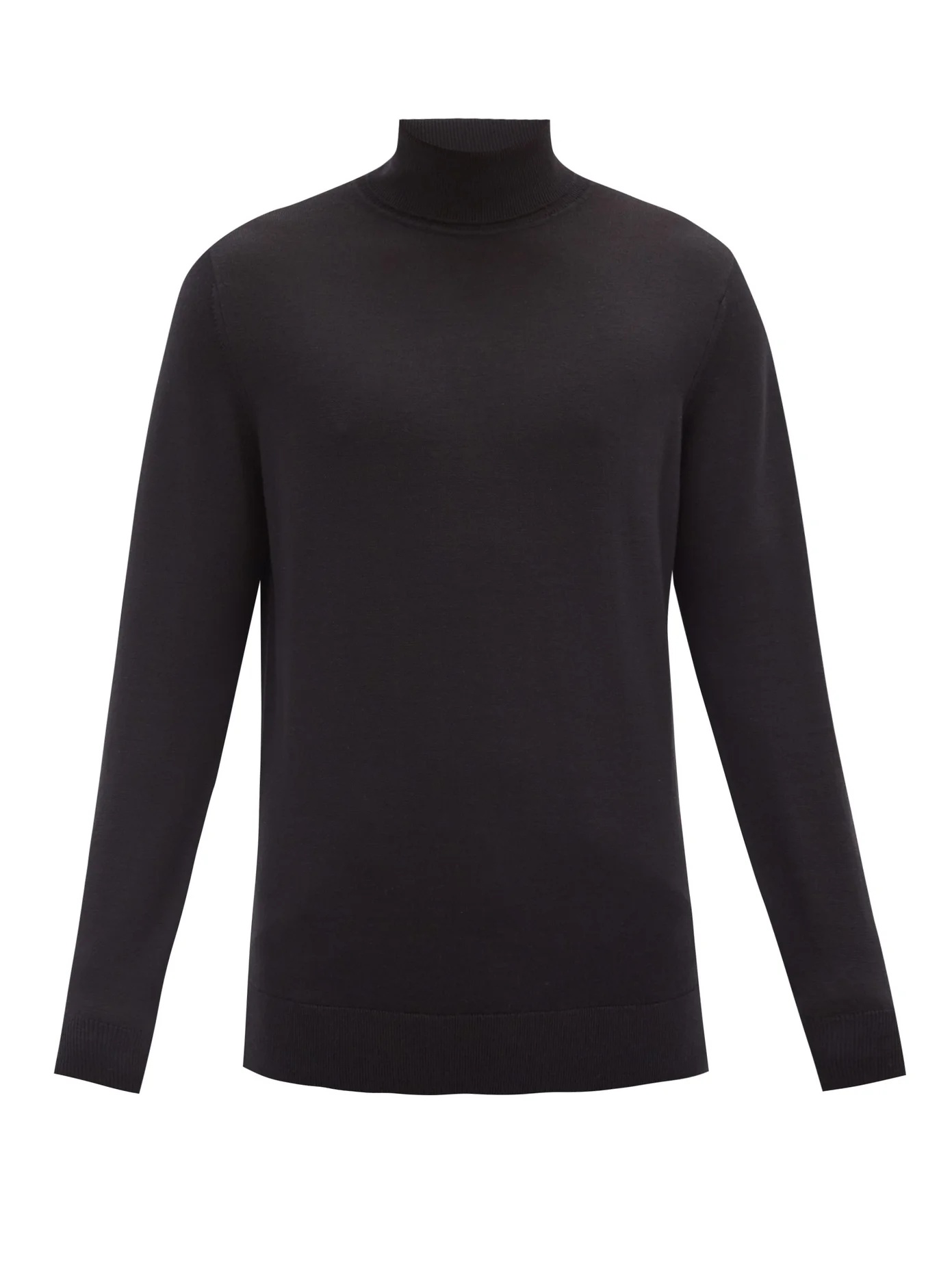 Roll-neck merino wool sweater - 1