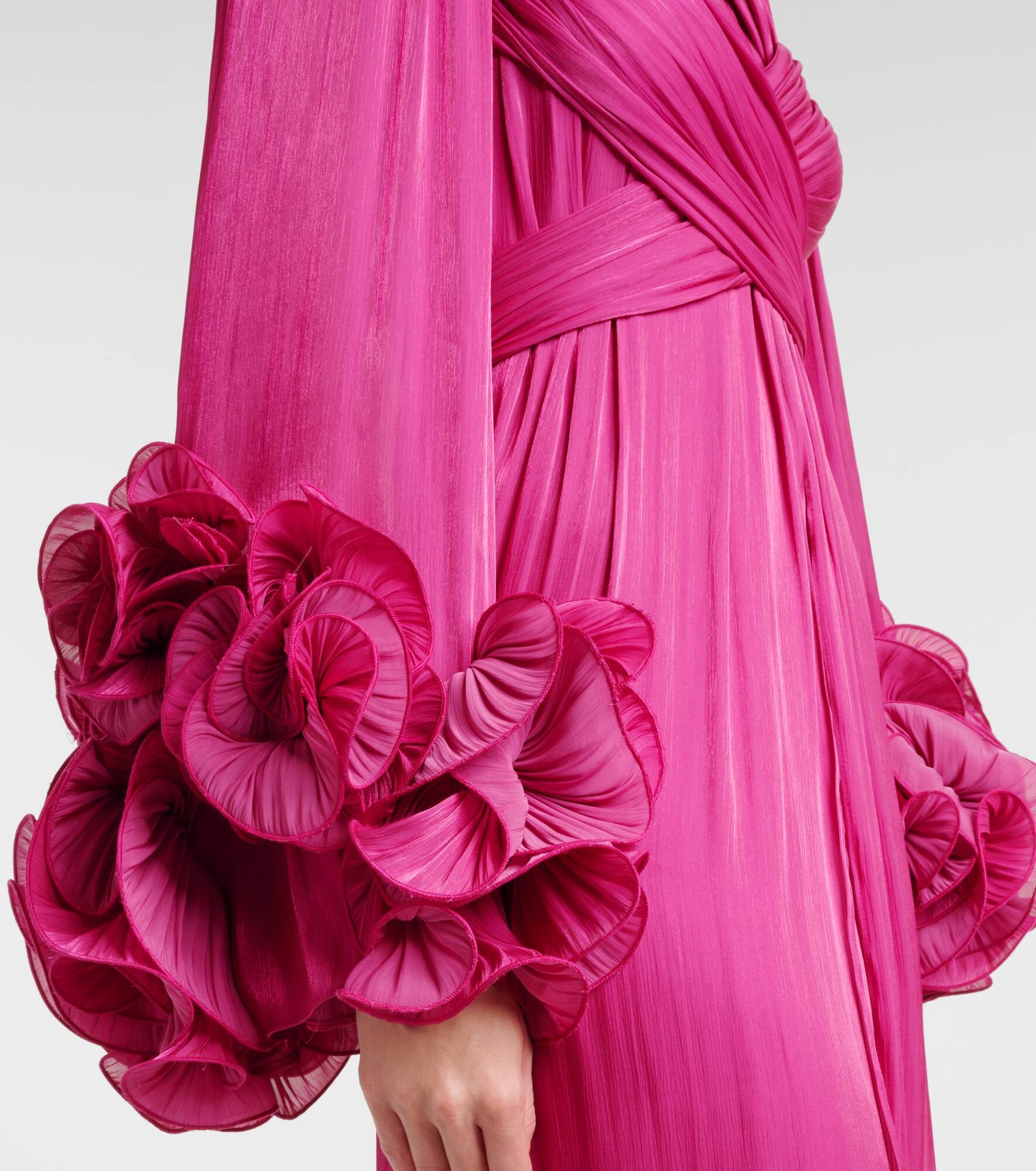 Ruffled midi dress - 5