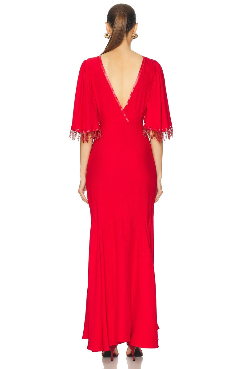 BODE Beaded Claret Gown outlook