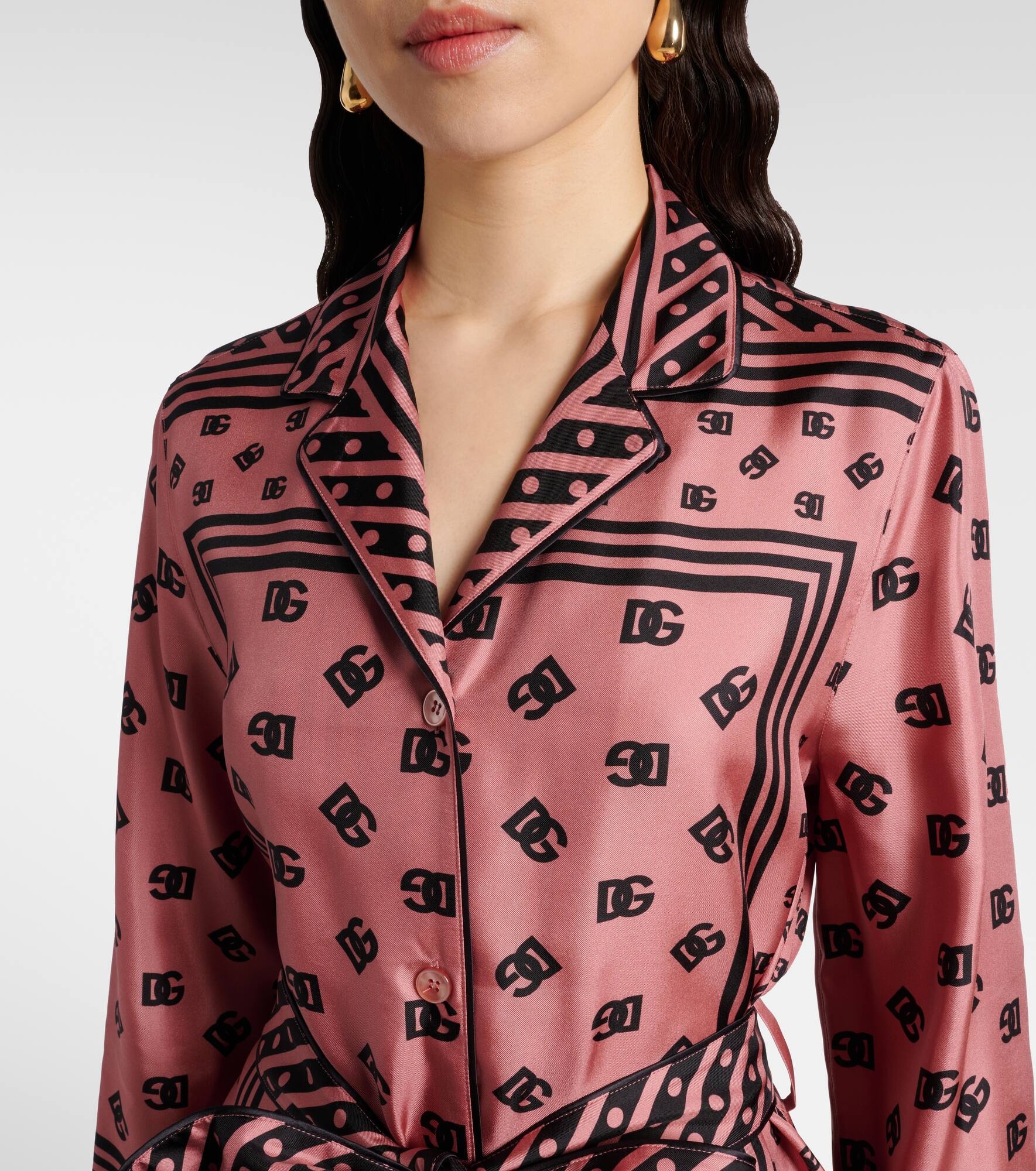 DG silk satin shirt - 4