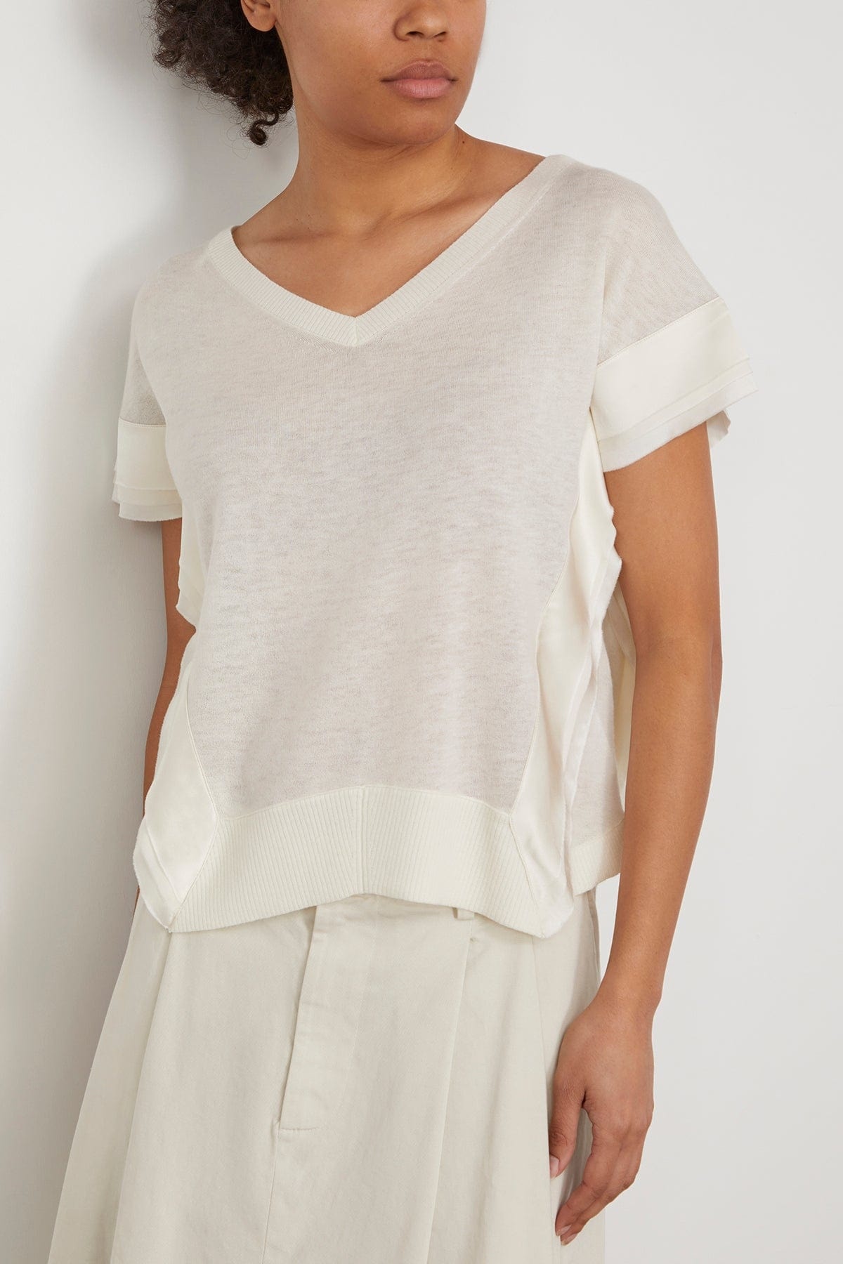 Delicate Statements Pullover in Shaded White - 3