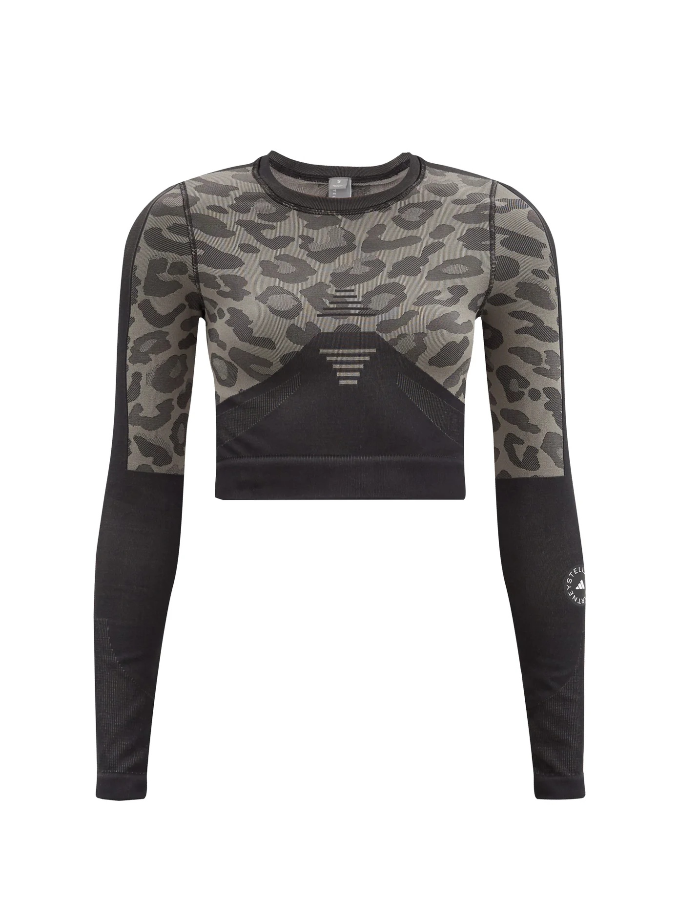 TruePurpose animal-jacquard crop top - 1