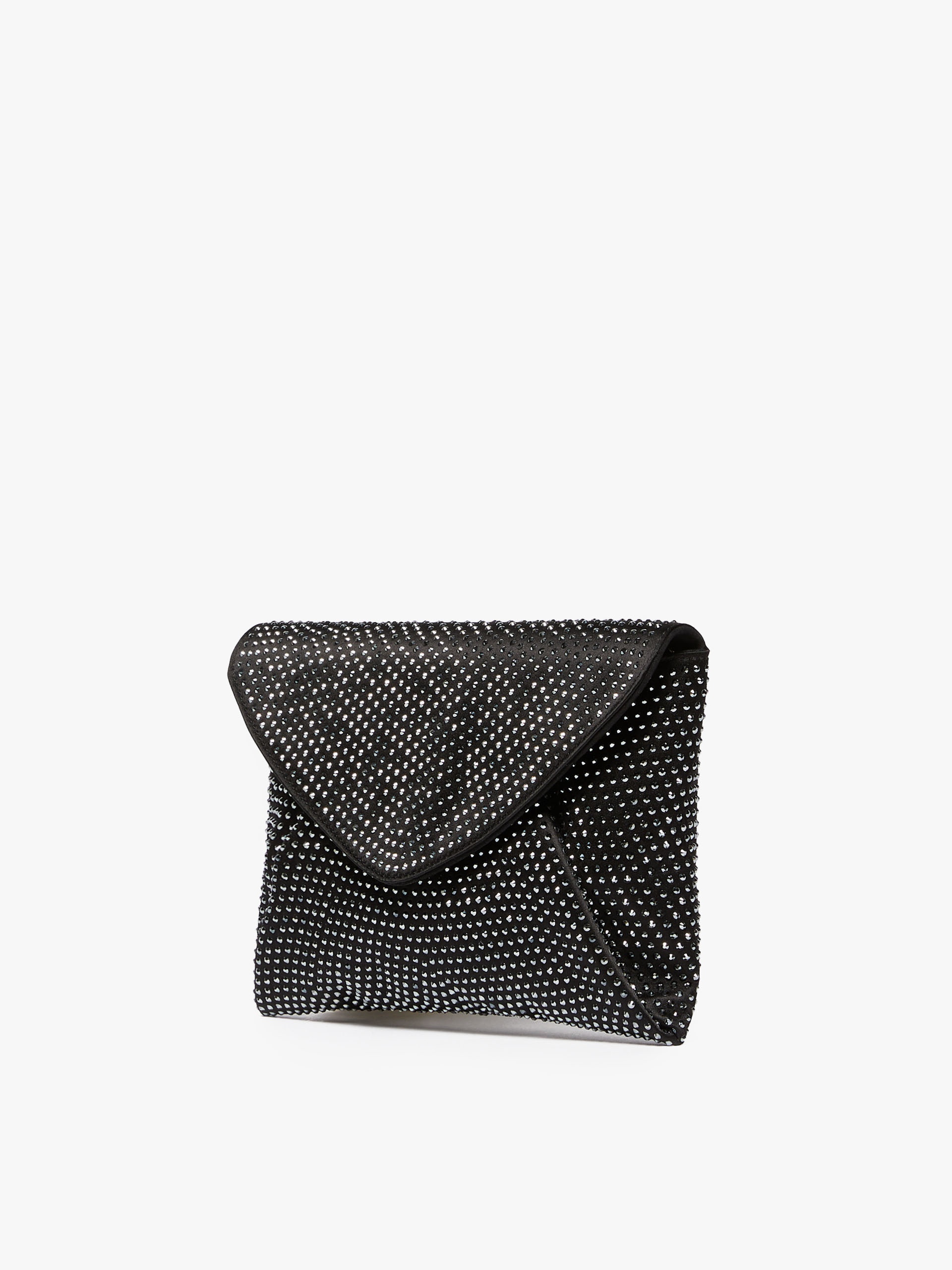 ENVELOPELUX Silk clutch bag with rhinestones - 2