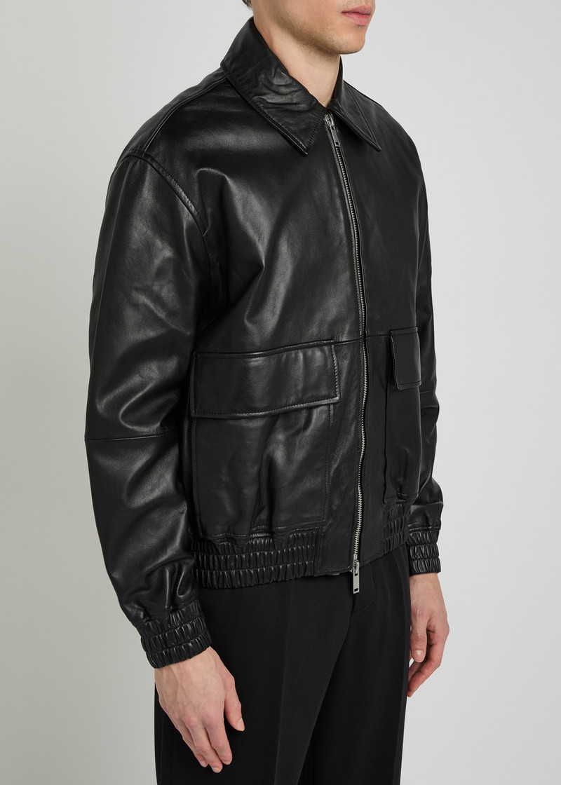 Studio Nicholson Studio Nicholson Piston Leather Jacket outlook