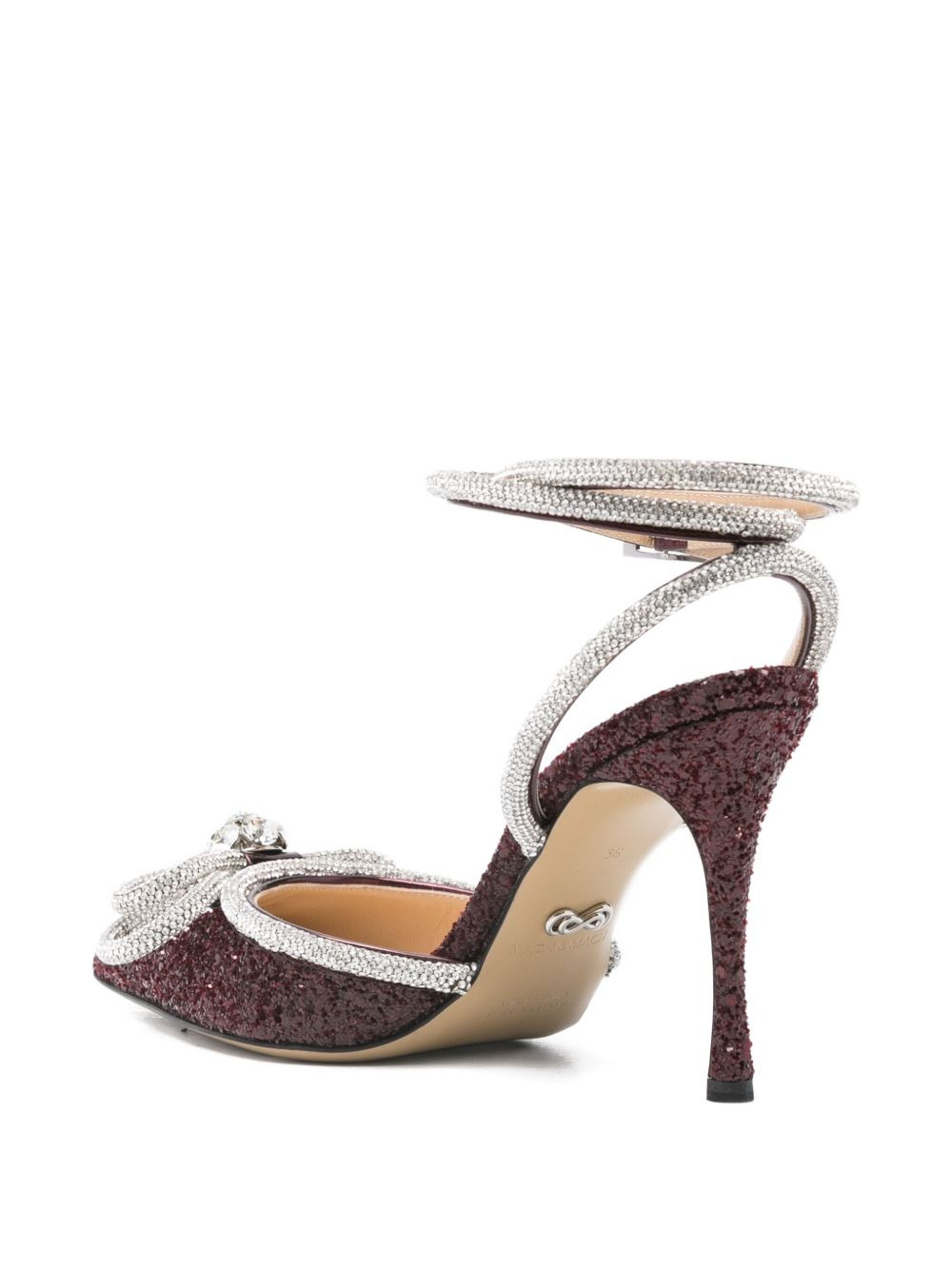 crystal-embellished bow pumps - 3