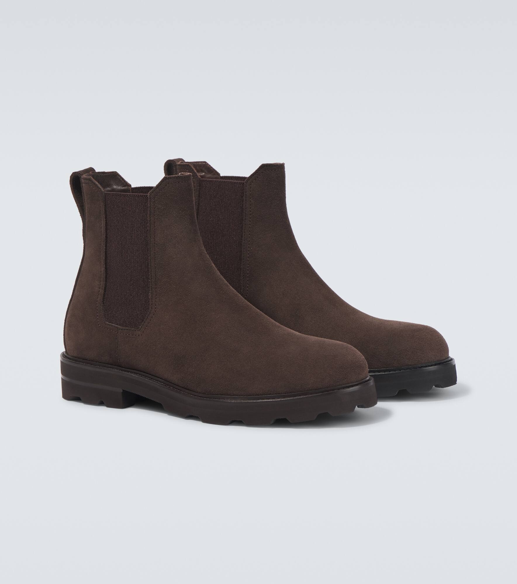 Suede Chelsea boots - 5