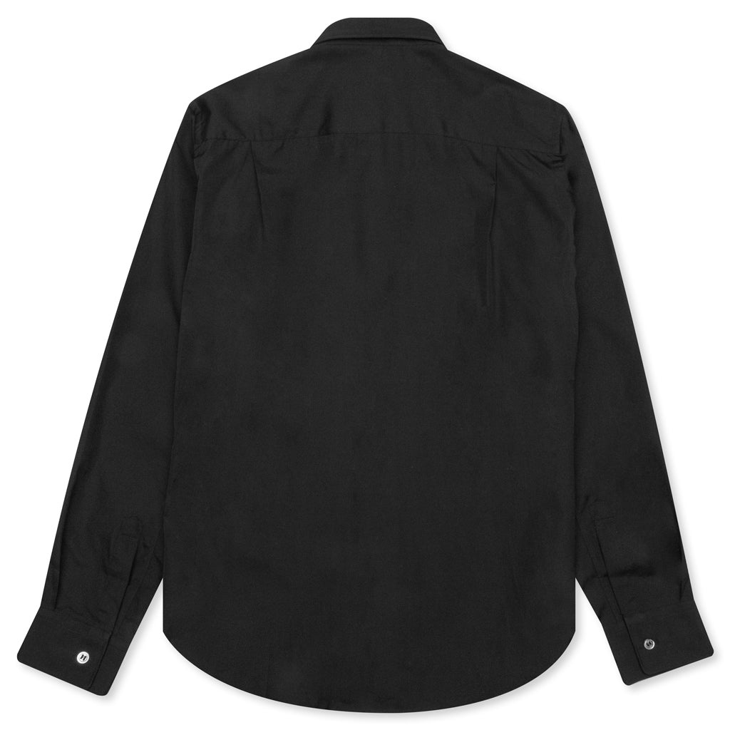 COMME DES GARCONS PLAY WOMEN'S BLACK HEART BUTTON UP - BLACK - 2