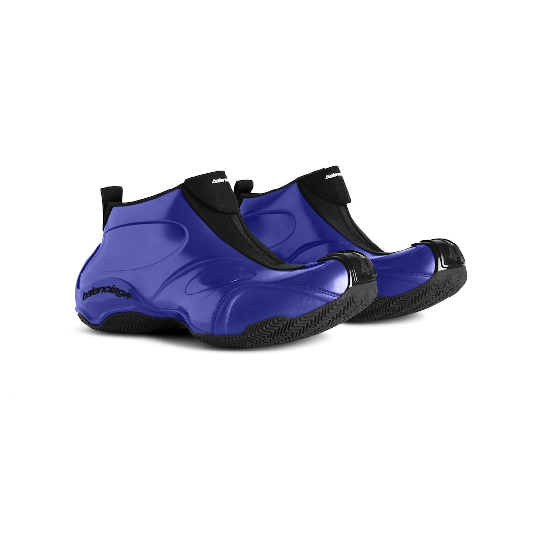 Men's Basketball Sneaker in Metallic Blue - 2