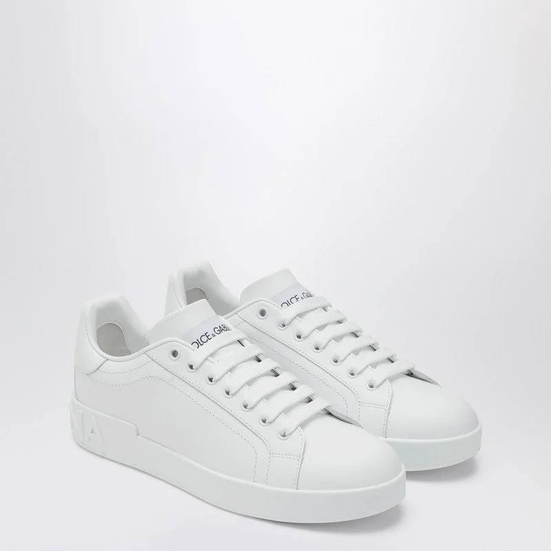 Dolce&Gabbana White Portofino Sneakers In Leather Women - 1