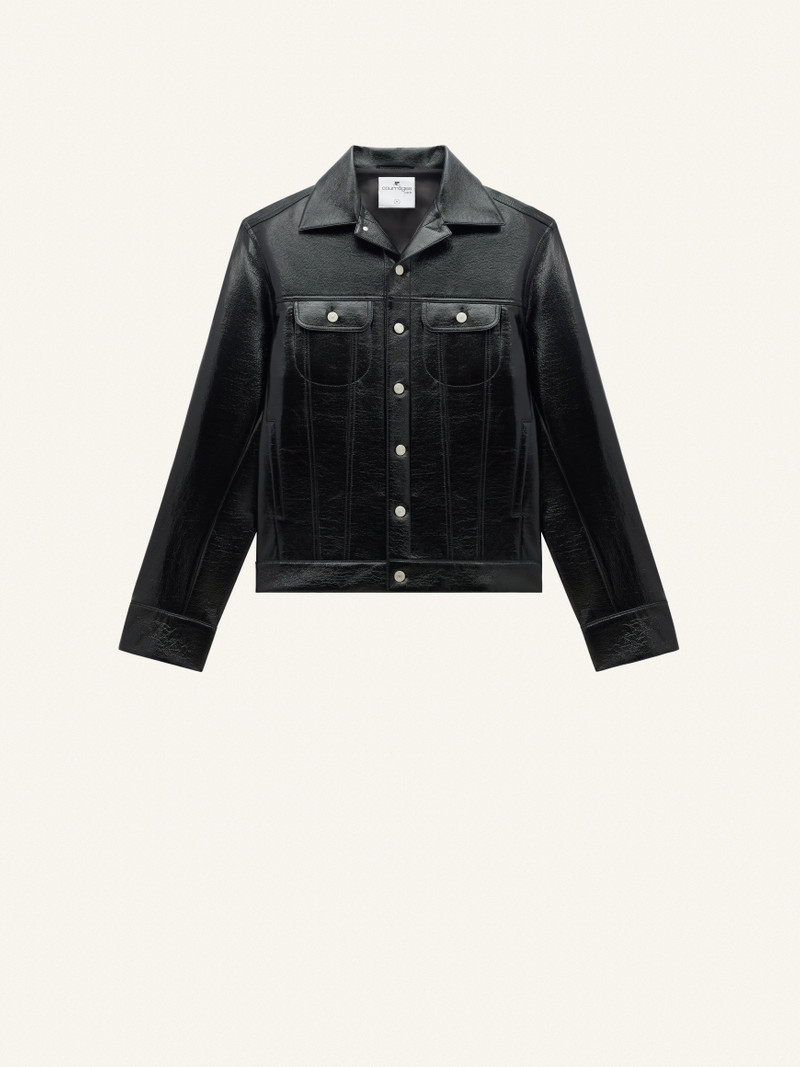 COCOON VINYL TRUCKER JACKET 1