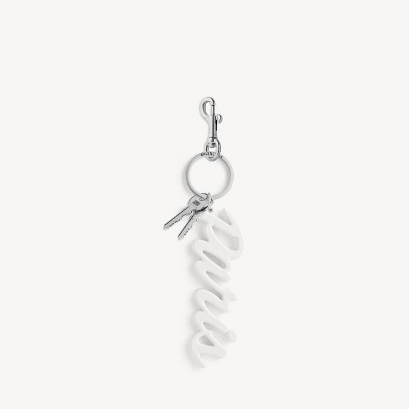 Charm/keychain Paris in White 1