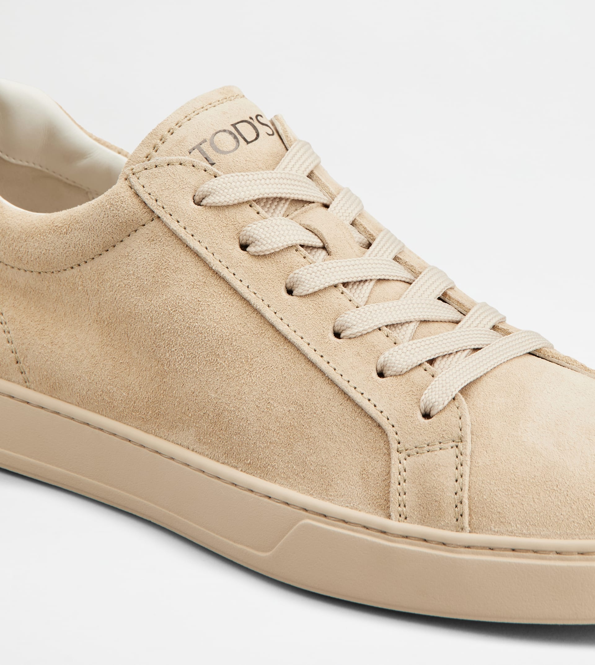 SNEAKERS IN SUEDE - BEIGE - 5