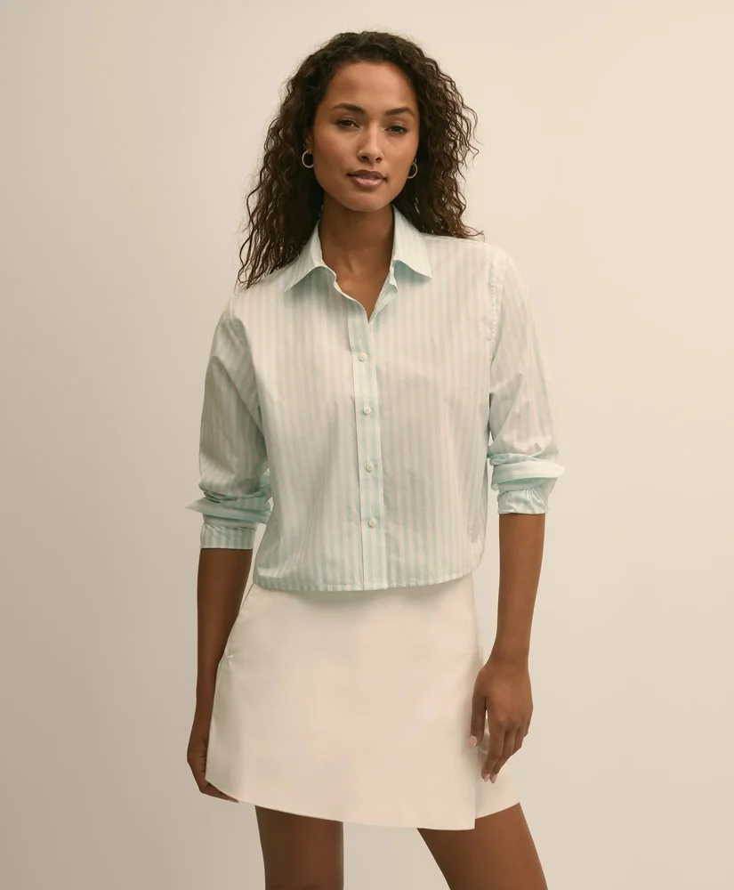 The Cropped Stripe Shirt - 1