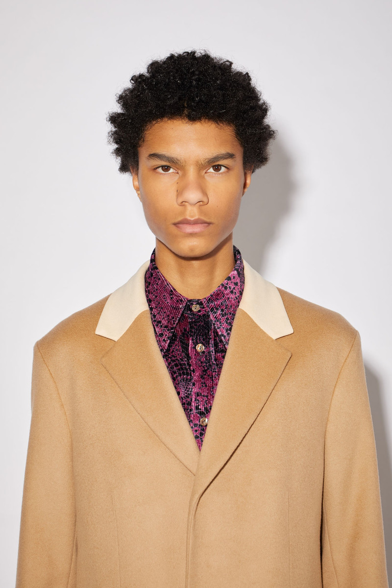 Wool cashmere coat - Camel brown 7