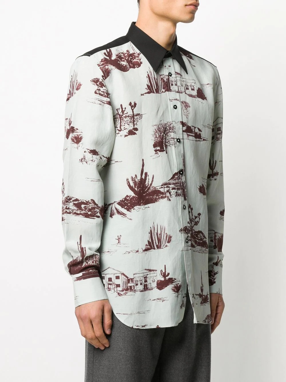 western print shirt - 3