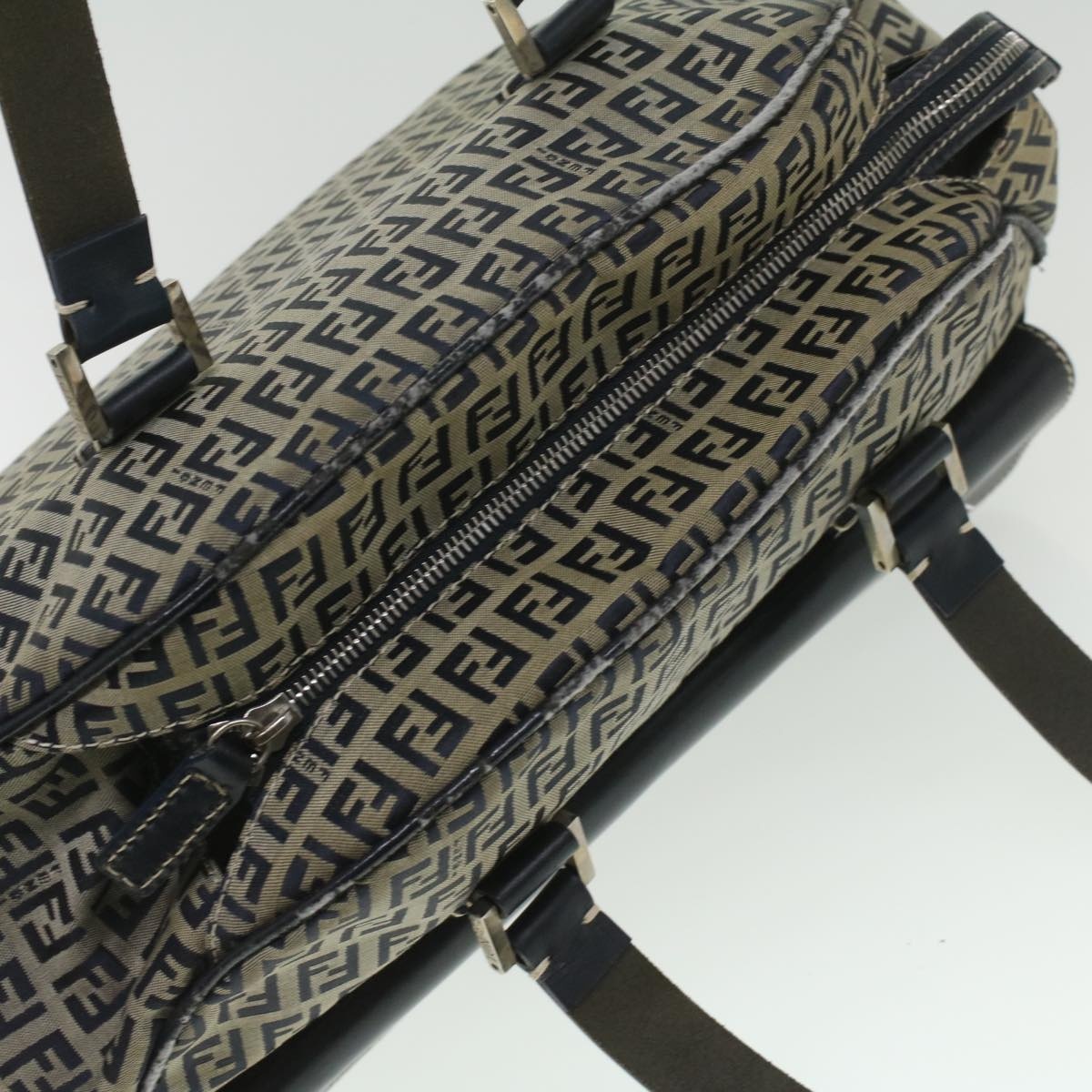 FENDI Zucchino Canvas Hand Bag Navy 71-16533-0-012 - 7
