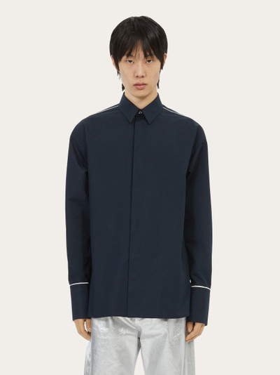 FERRAGAMO Sports shirt with contrasting piping outlook