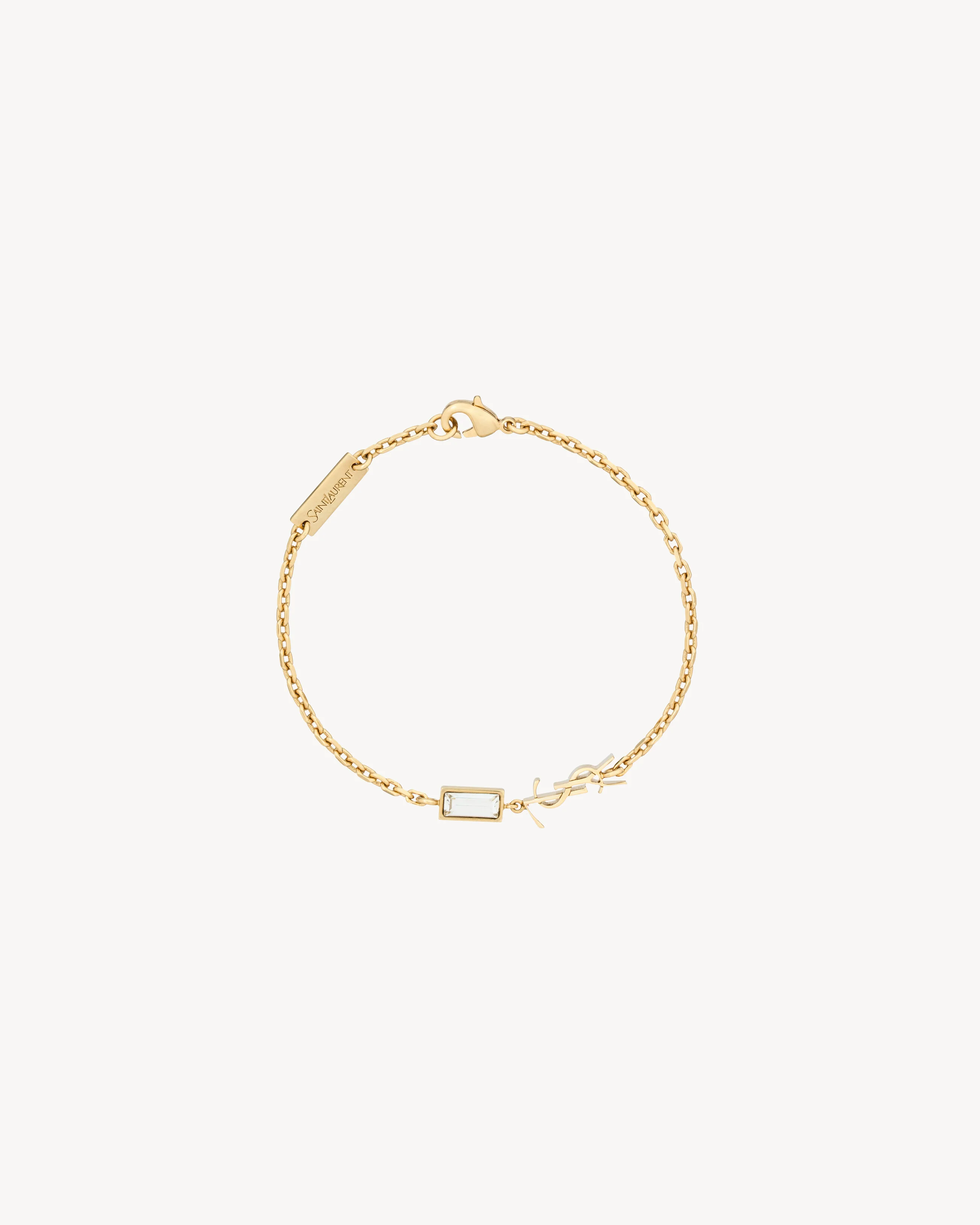 CASSANDRE CHARM BRACELET IN METAL AND RHINESTONE - 1