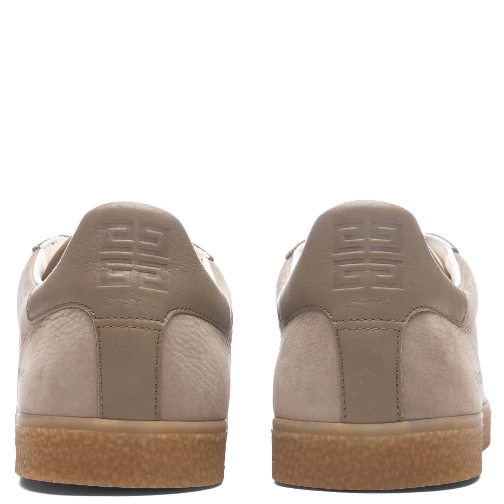 TOWN NUBUCK AND LEATHER SNEAKERS - KHAKI - 4