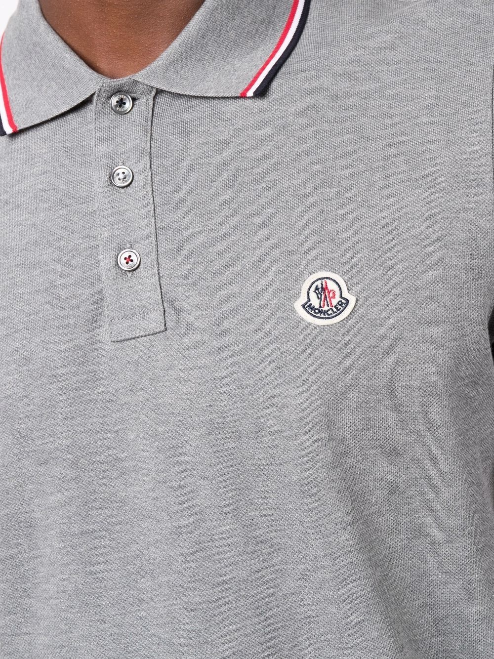 logo patch polo shirt - 5