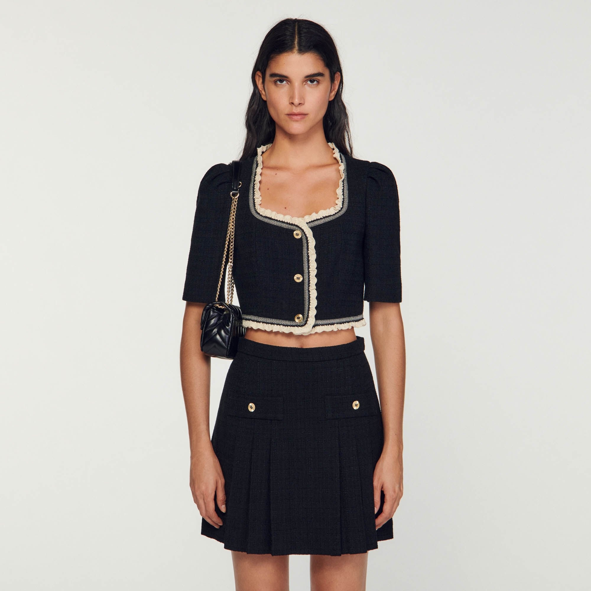 TWEED CROPPED TOP - 5