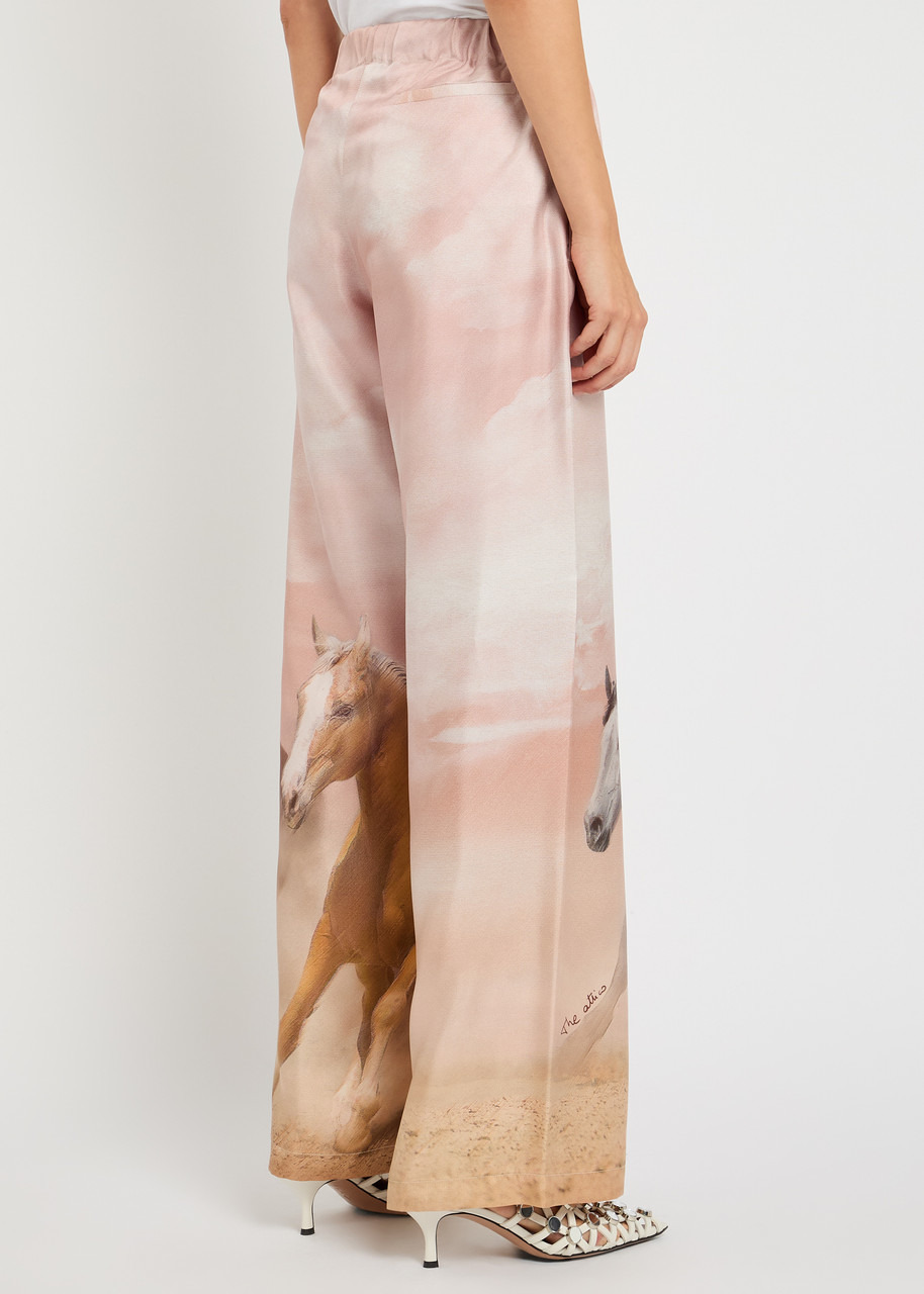 The Attico Printed Silk Trousers - 3