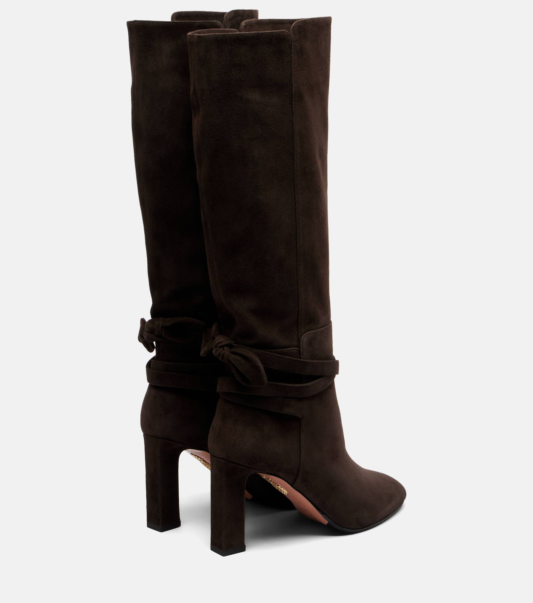 Very Bow 85 suede knee-high boots - 2